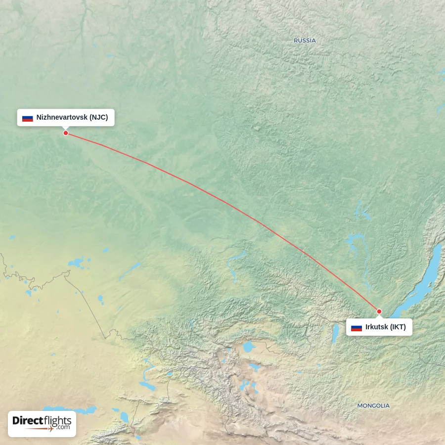 IKT - NJC route map