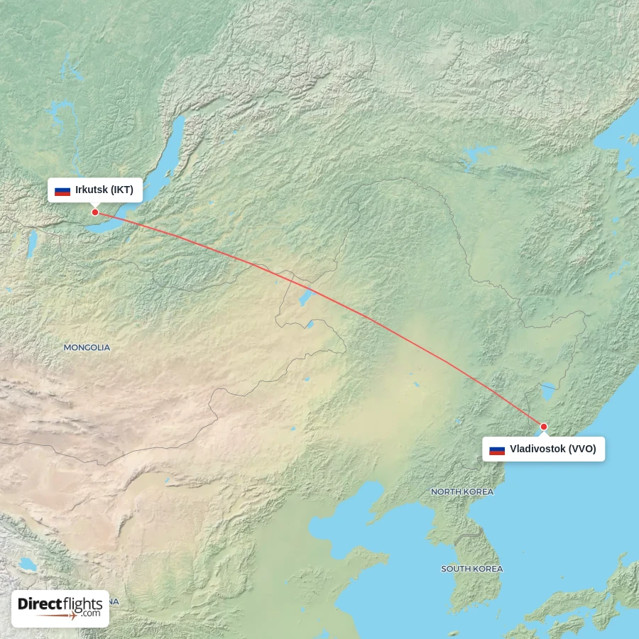 IKT - VVO route map
