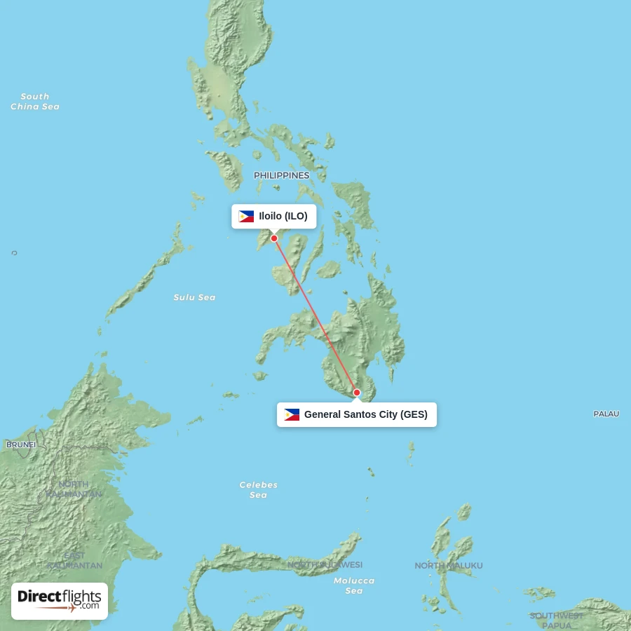 ILO - GES route map