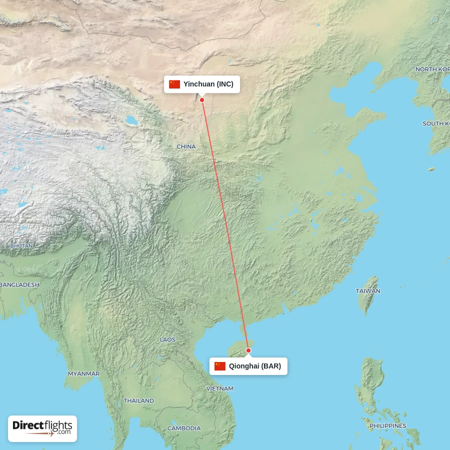 INC - BAR route map