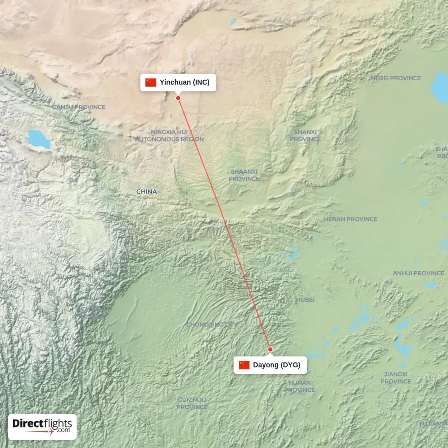 INC - DYG route map