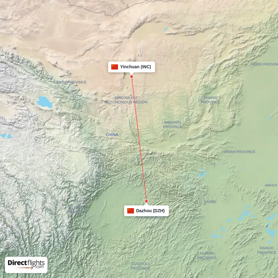 INC - DZH route map
