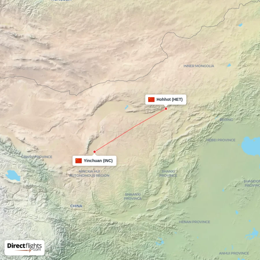 INC - HET route map