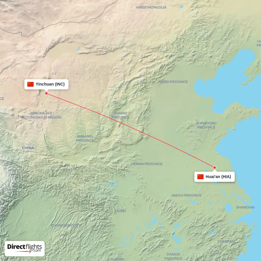 INC - HIA route map