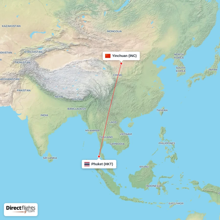 INC - HKT route map