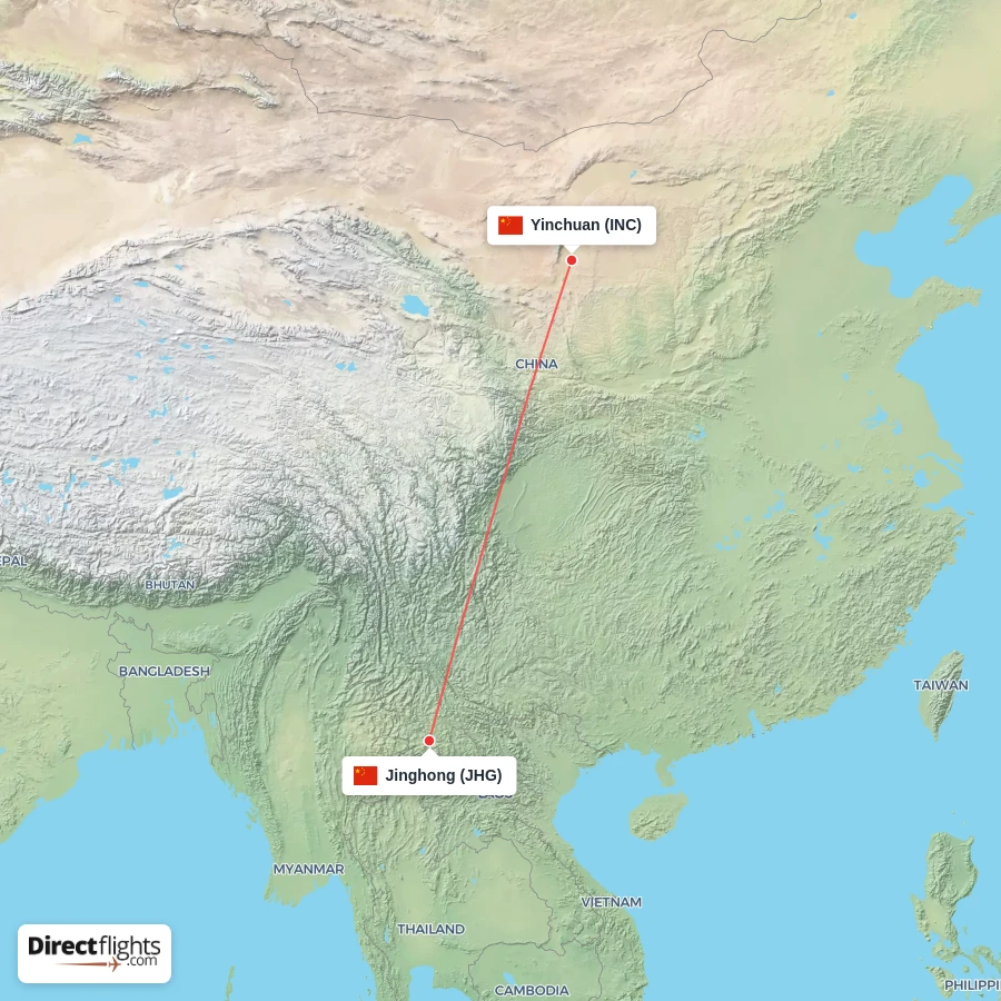 INC - JHG route map