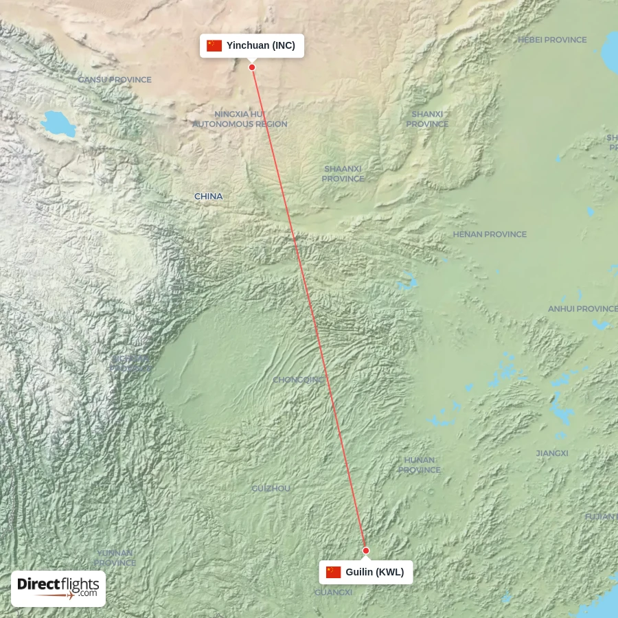 INC - KWL route map