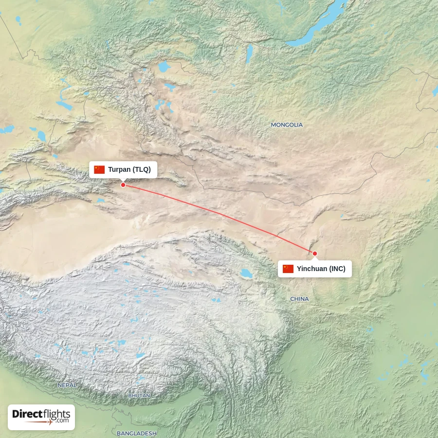 INC - TLQ route map