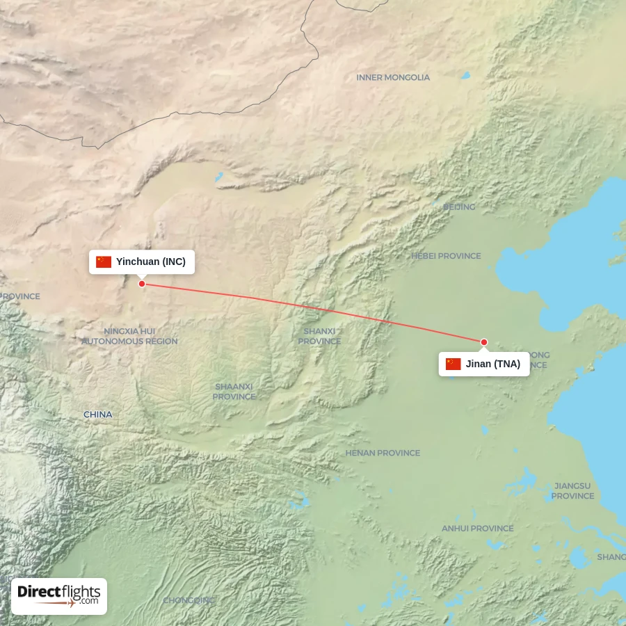 INC - TNA route map