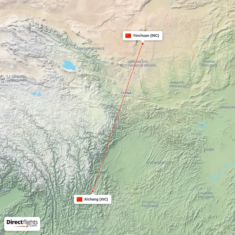 INC - XIC route map