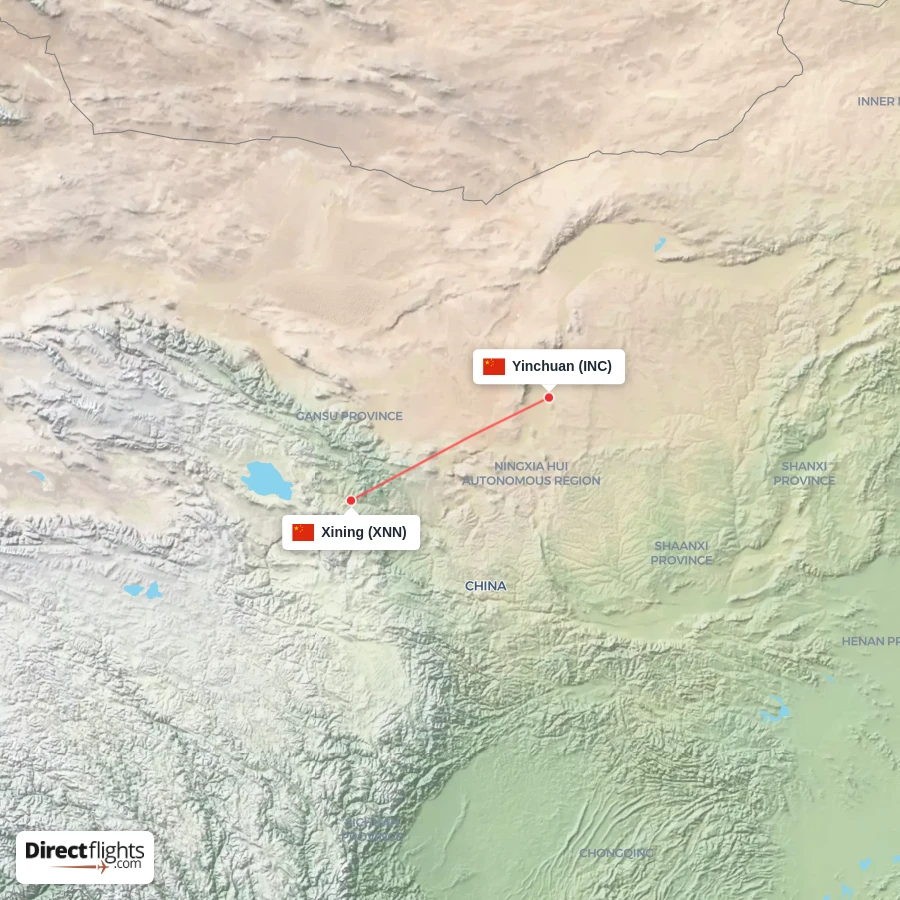 INC - XNN route map