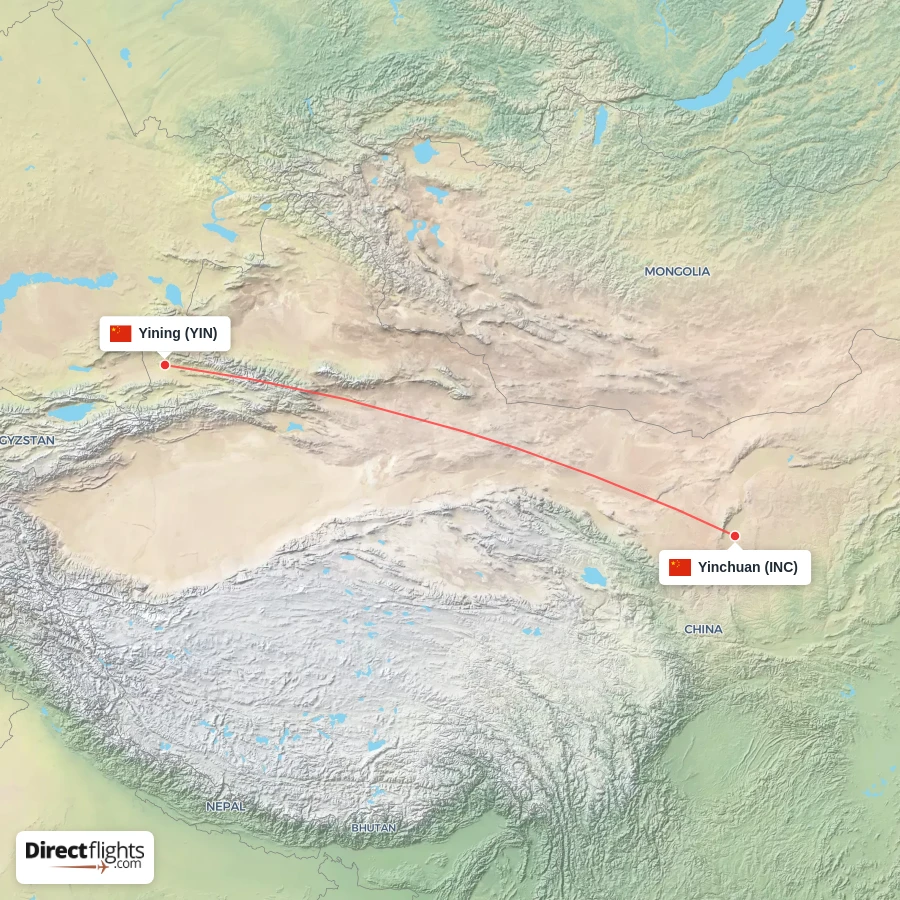 INC - YIN route map