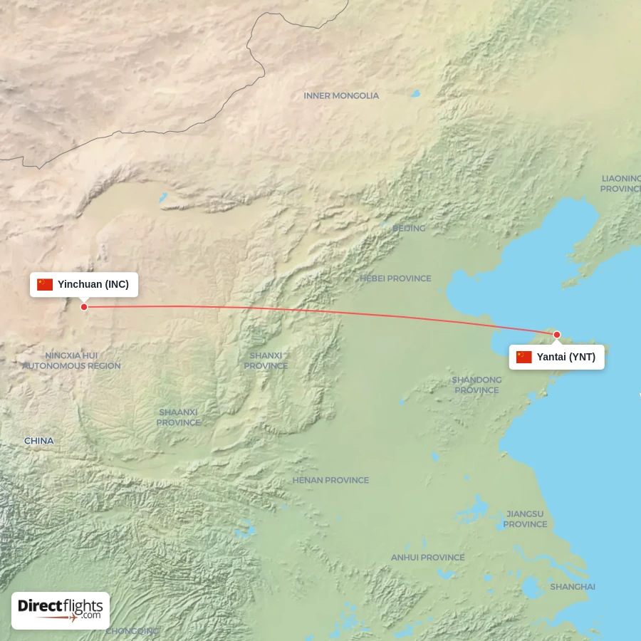 INC - YNT route map