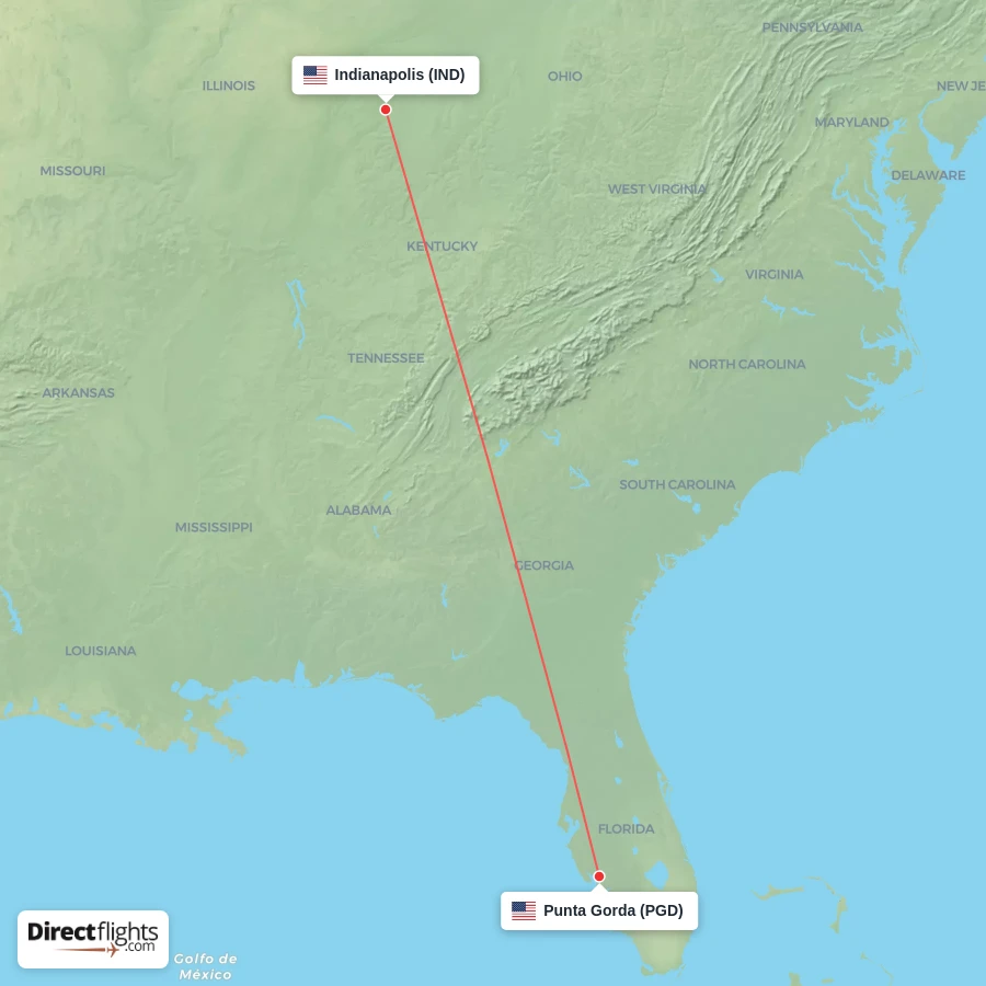 IND - PGD route map