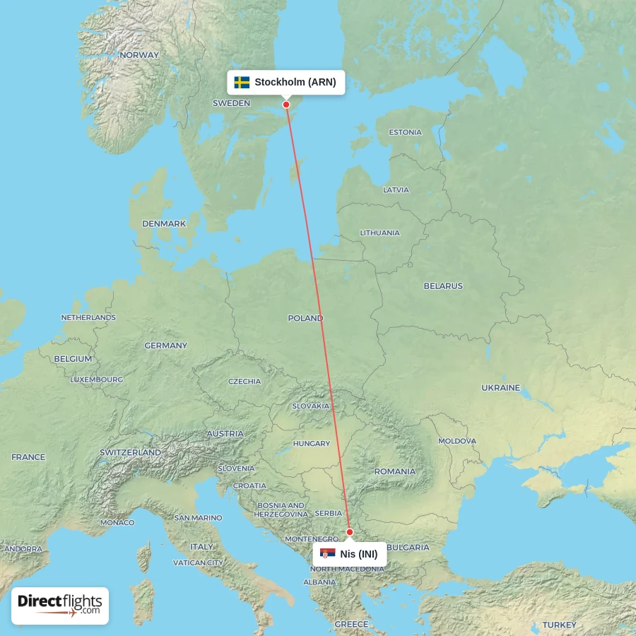 INI - ARN route map