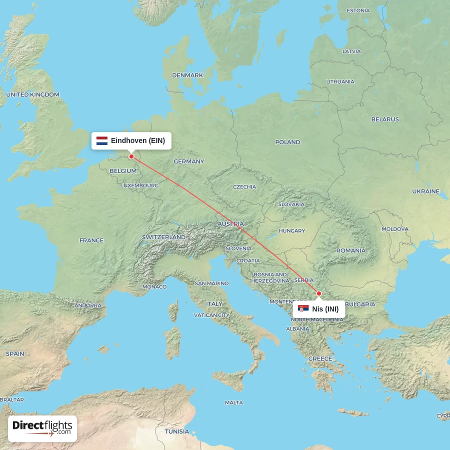 INI - EIN route map