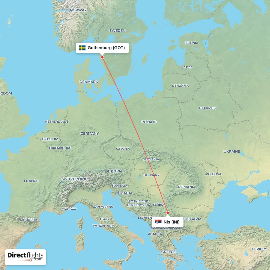 INI - GOT route map