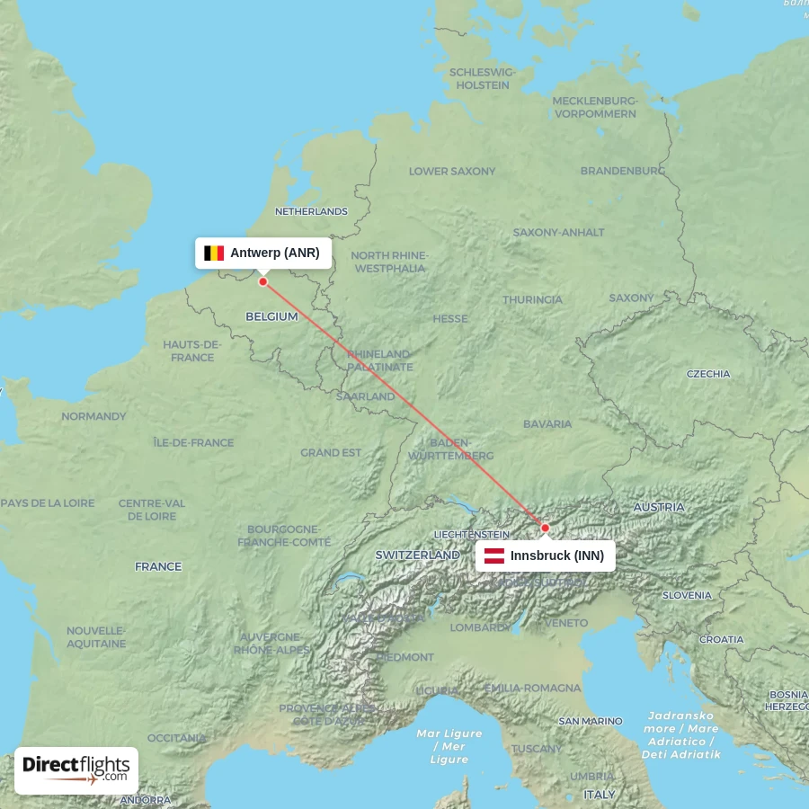 INN - ANR route map