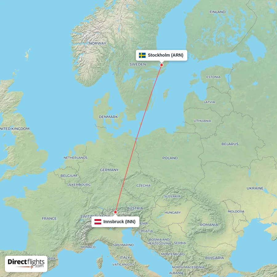 INN - ARN route map