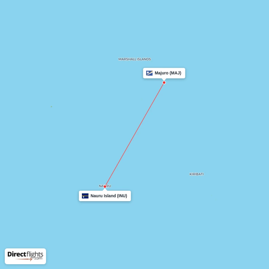 INU - MAJ route map