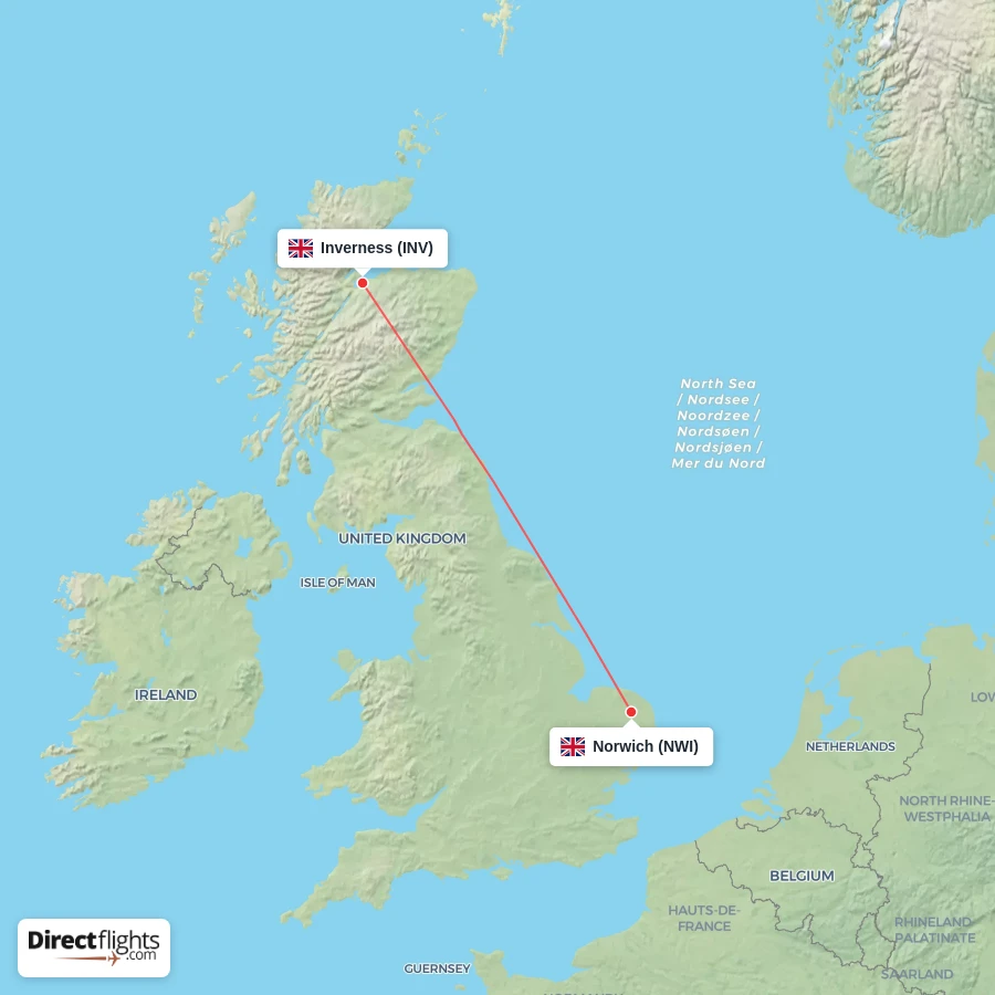 INV - NWI route map