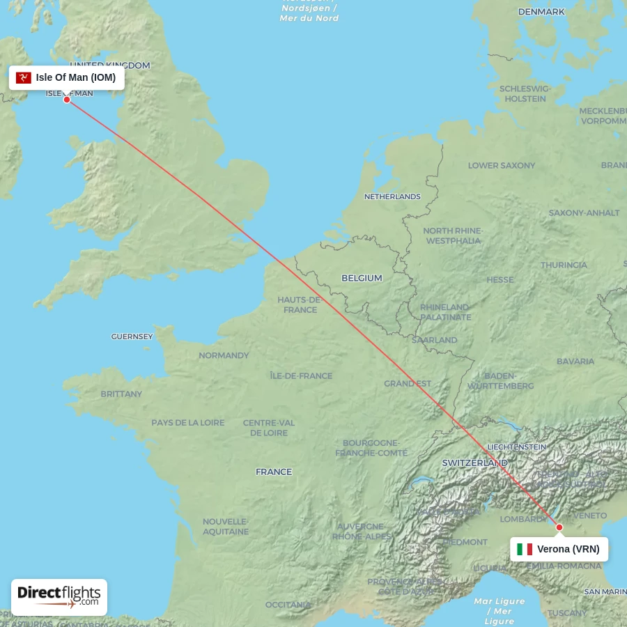 IOM - VRN route map