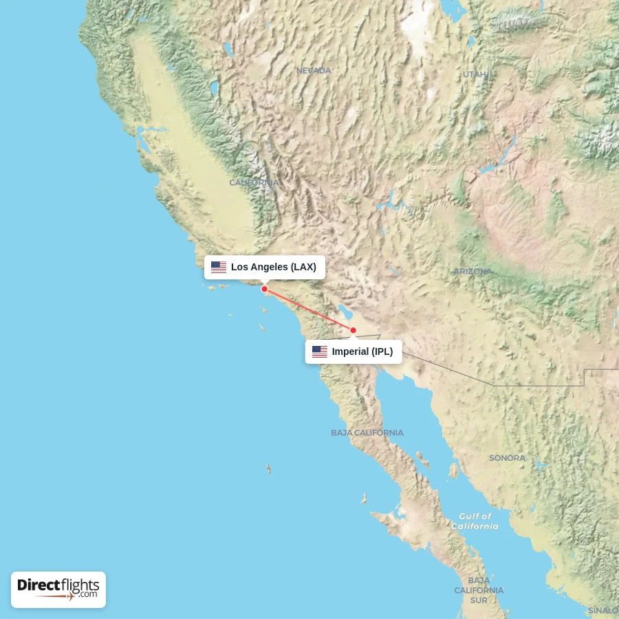 IPL - LAX route map