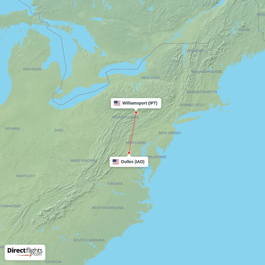 IPT - IAD route map