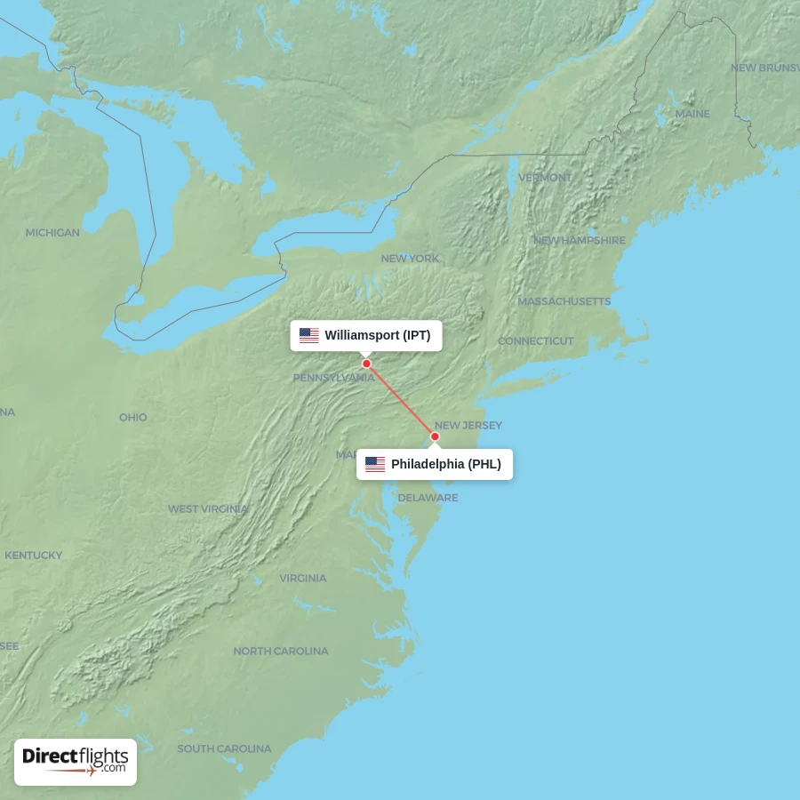 IPT - PHL route map