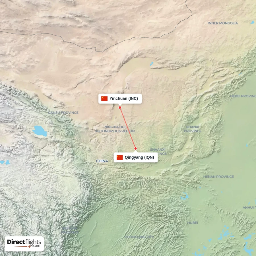 IQN - INC route map