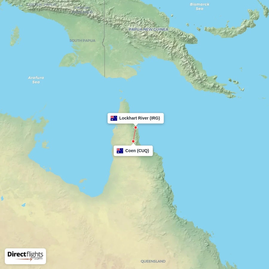 IRG - CUQ route map