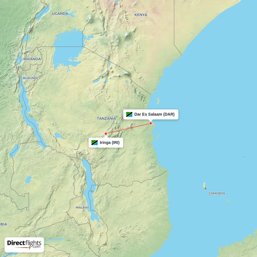 IRI - DAR route map