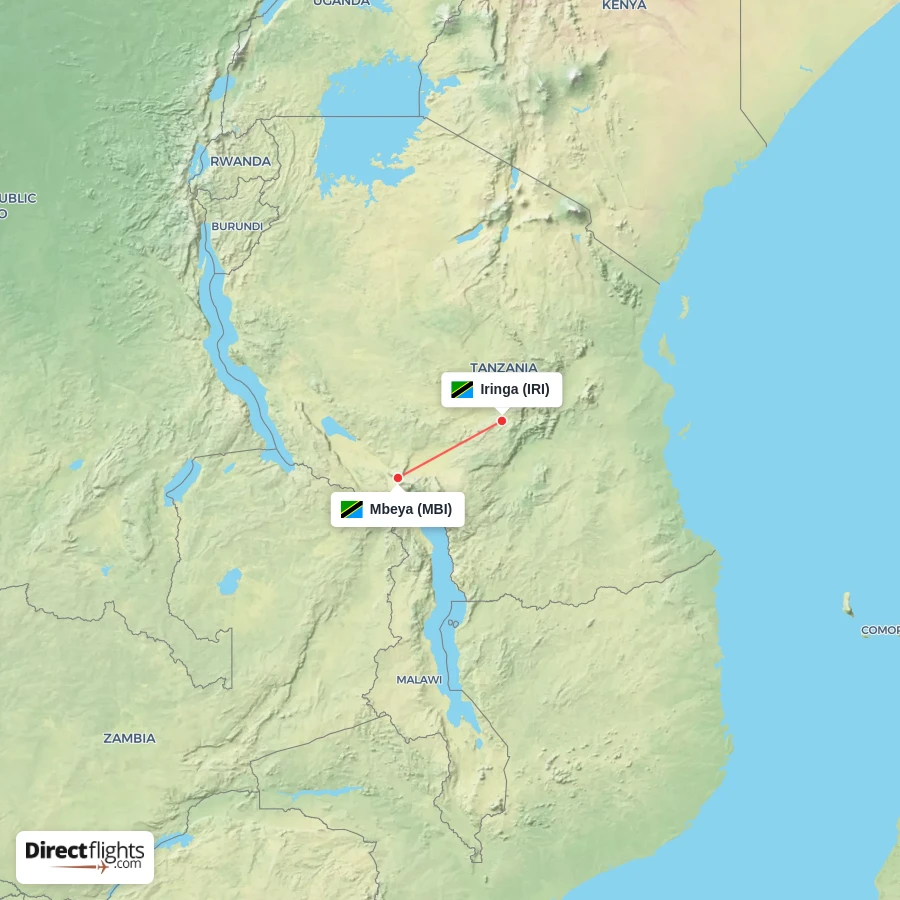 IRI - MBI route map