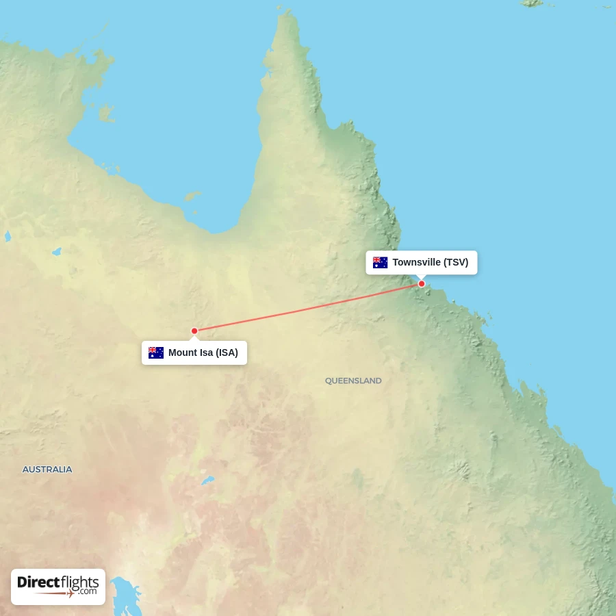 ISA - TSV route map