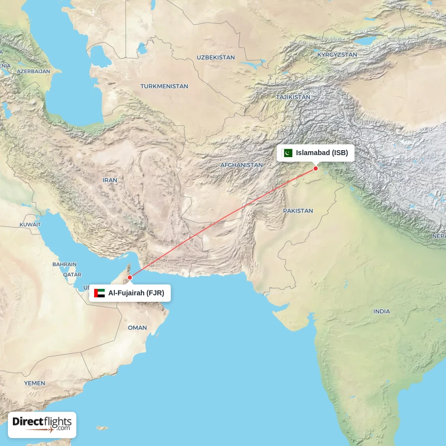 ISB - FJR route map