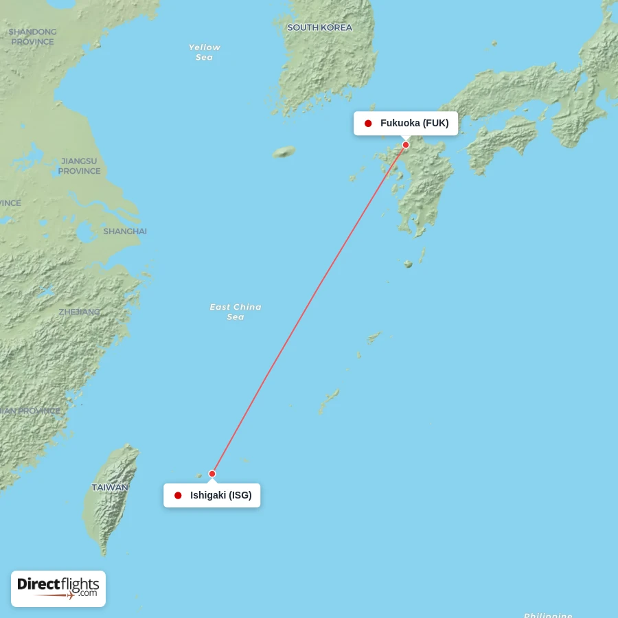 ISG - FUK route map