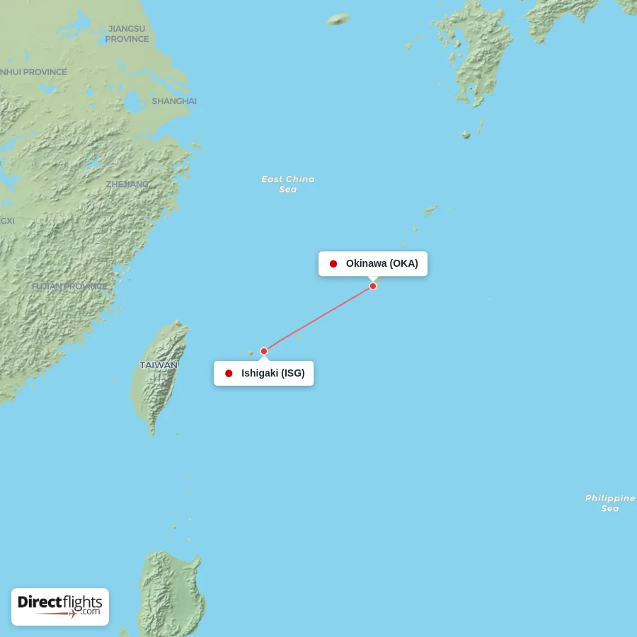 ISG - OKA route map
