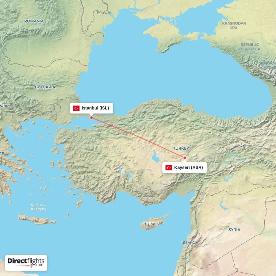 ISL - ASR route map