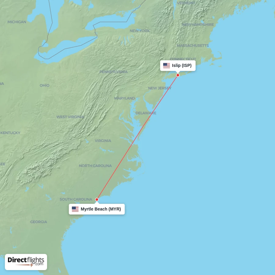 ISP - MYR route map