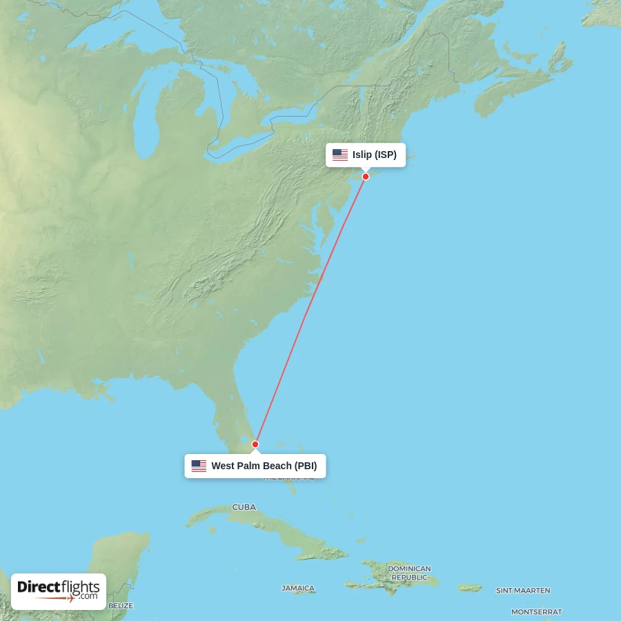 ISP - PBI route map