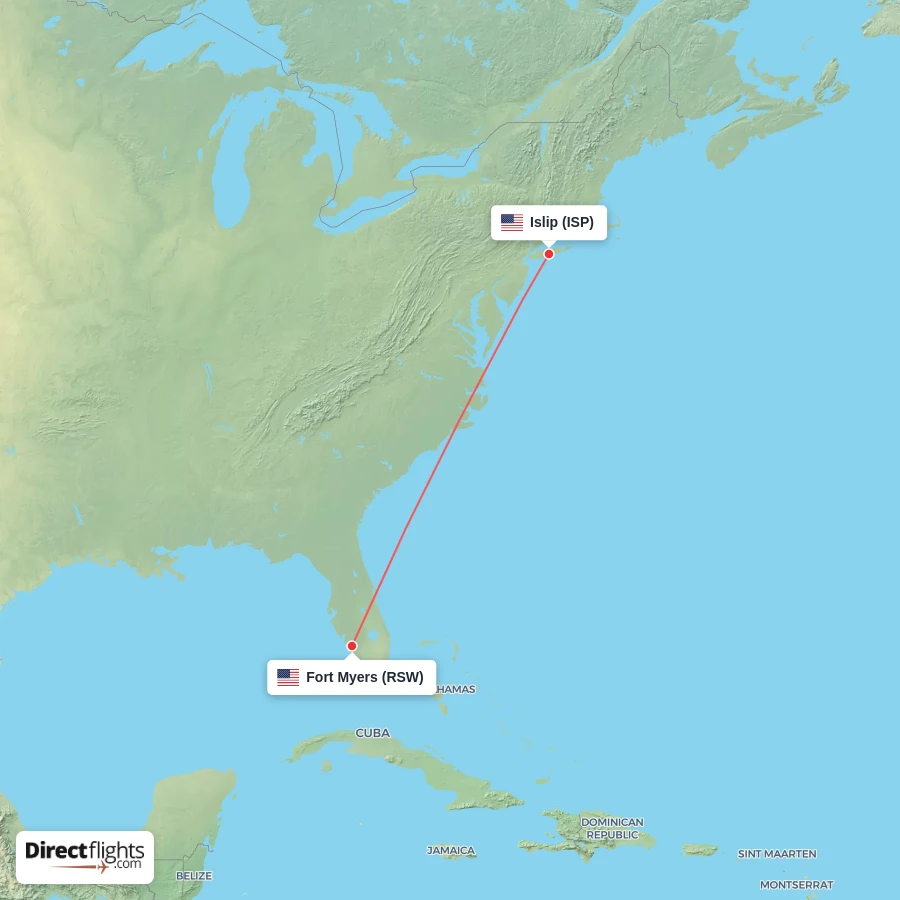 ISP - RSW route map