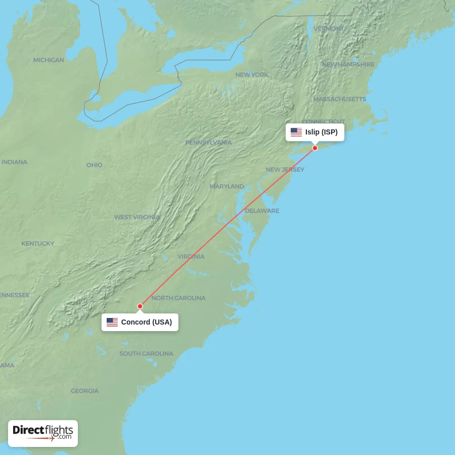 ISP - USA route map