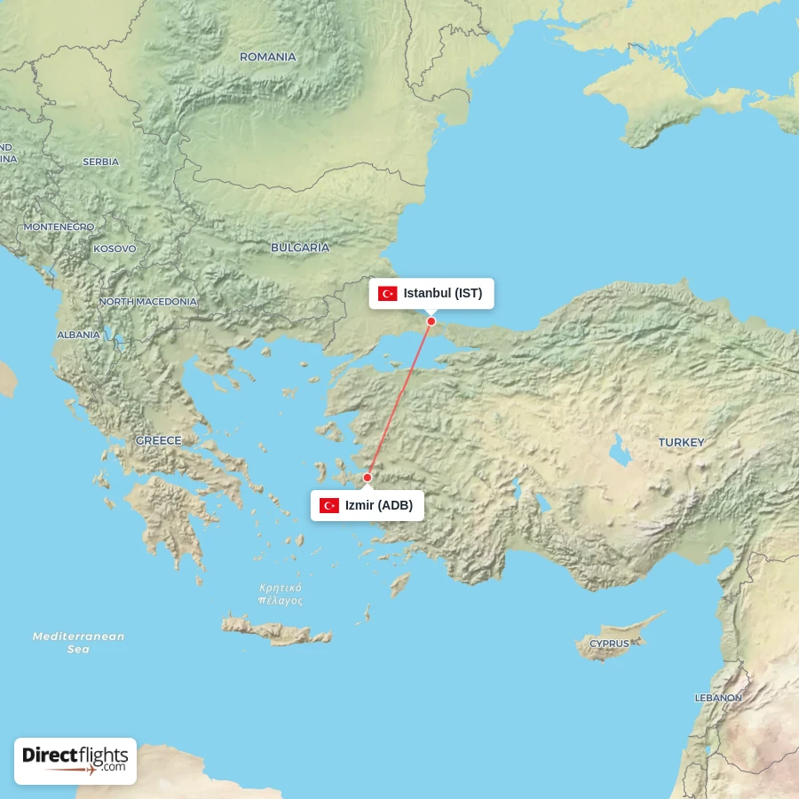 IST - ADB route map