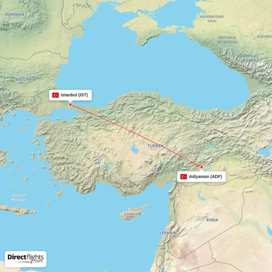 IST - ADF route map