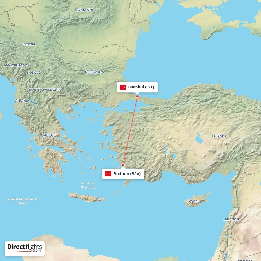 IST - BJV route map
