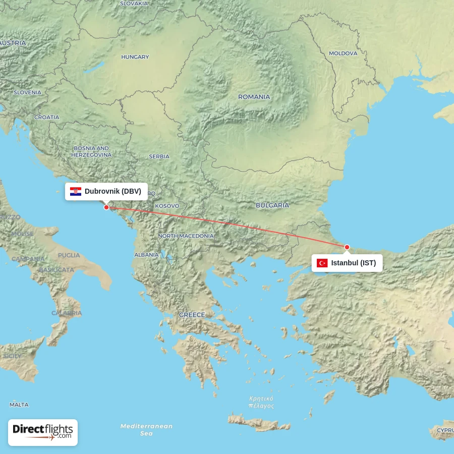 IST - DBV route map