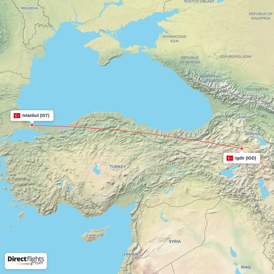 IST - IGD route map