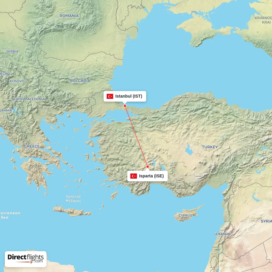 IST - ISE route map