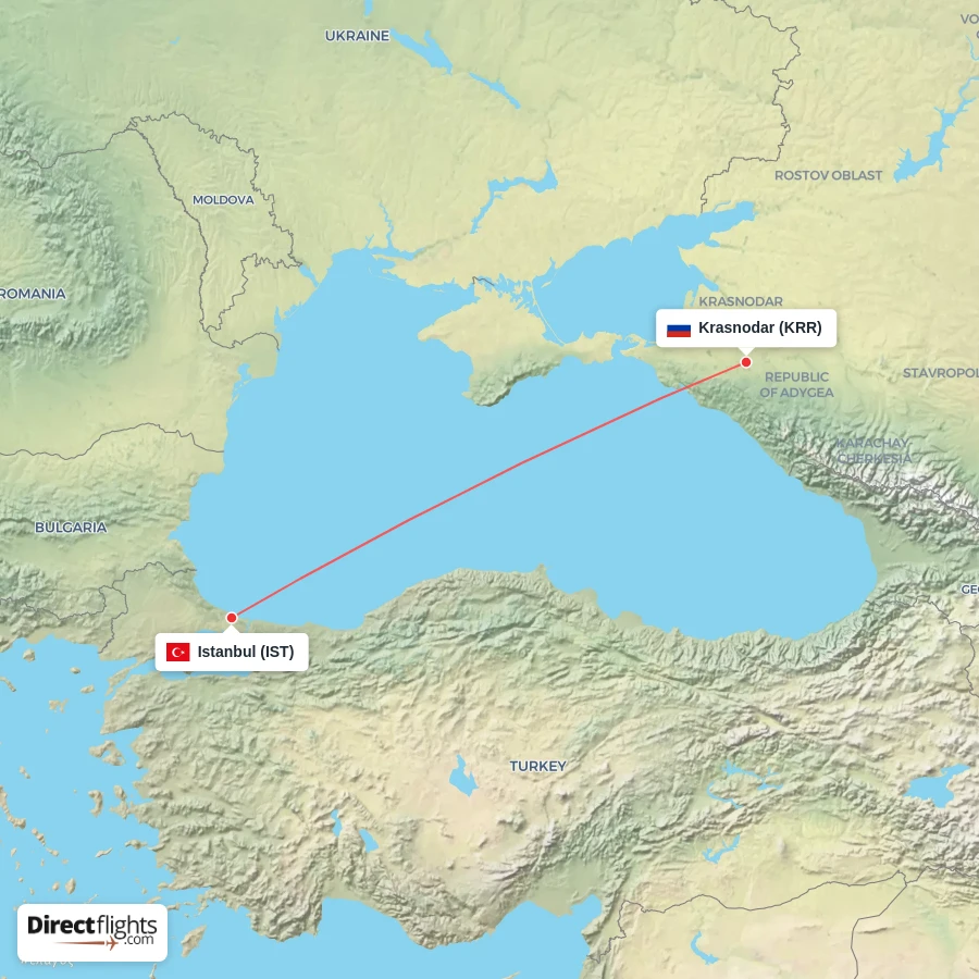 IST - KRR route map