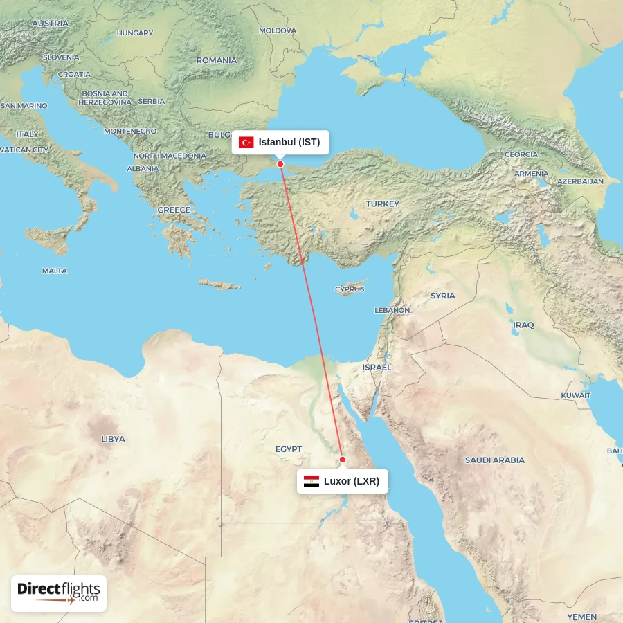 IST - LXR route map